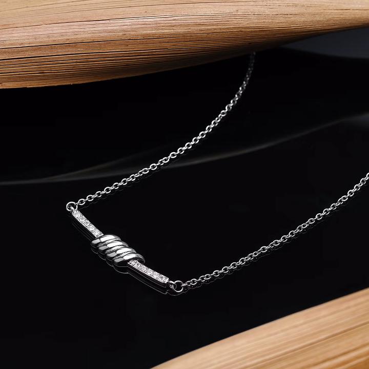 Image du produit Morellato Élégant collier en acier avec cristaux Torchon SAWZ04 (Acier inoxydable)