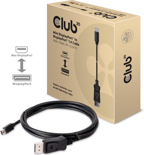 Produktbild Club 3D Mini DisplayPort — DisplayPort (2 m, DisplayPort)
