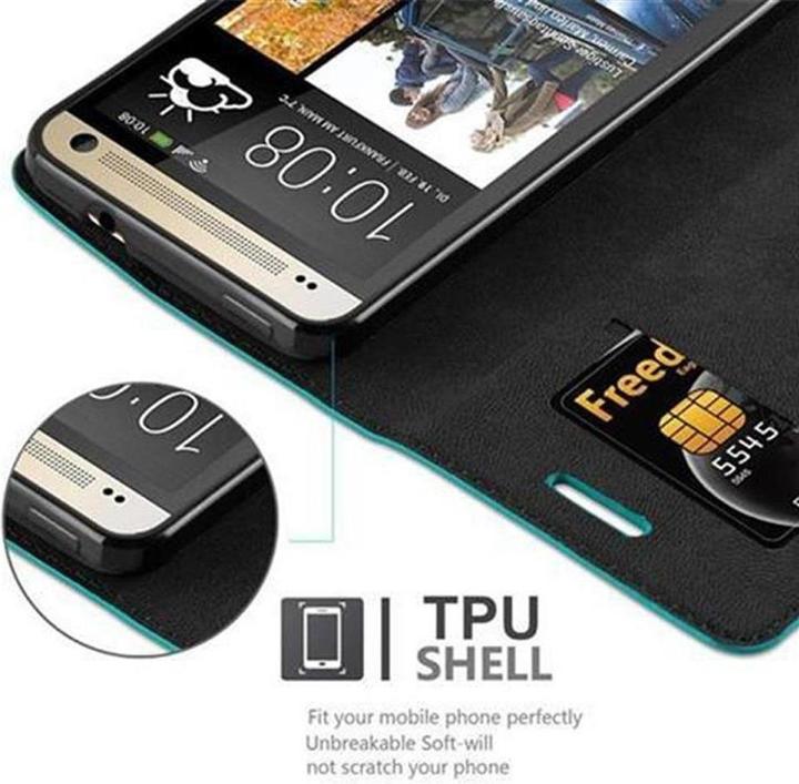 Actual product image Cadorabo Book Invisible Magnet Cover (HTC One M7)