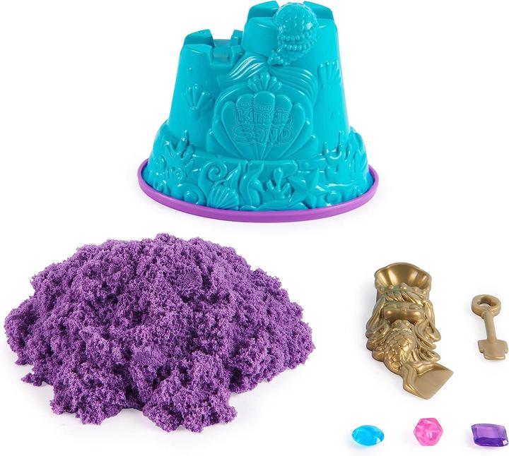 Actual product image Spin Master 6064334 - KINETIC SAND Mini Castello Sirenetta in Vassoio attrezzo N