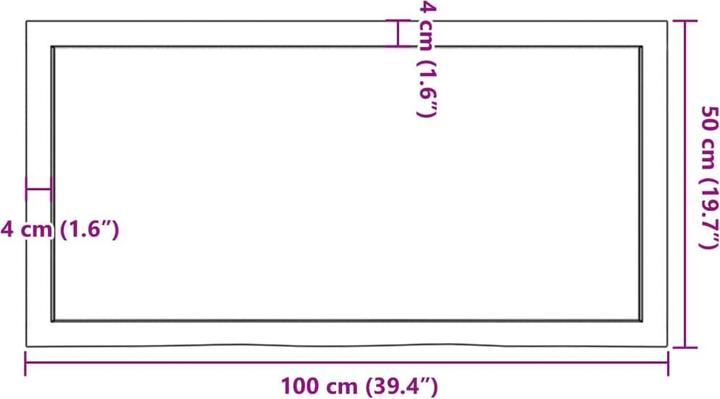 Produktbild VidaXL Emerald (100 x 50 x 4 cm)