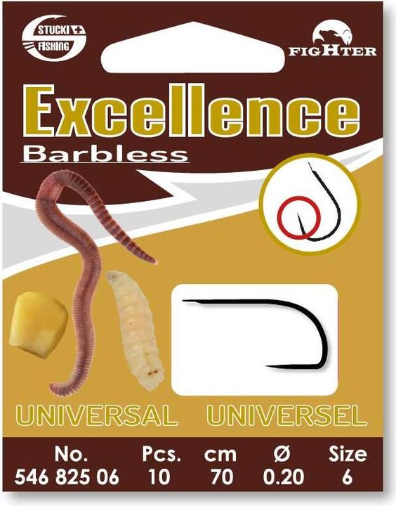 Actual product image Stucki Thun Mounted hooks Excellence Universal Barbless