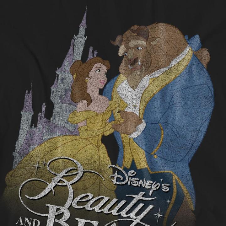 Actual product image Beauty And The Beast Unisex Adult Belle Beast Castle T-Shirt (S)