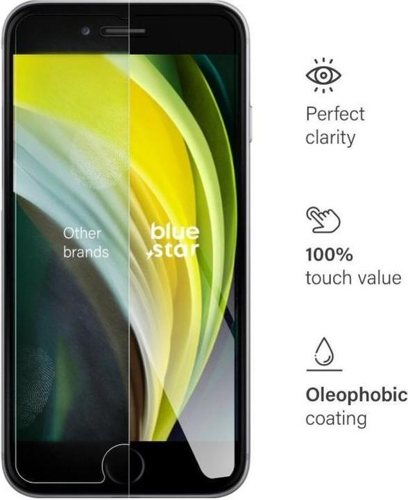 Actual product image BlueStar Tempered Glass (1 Piece, Apple iPhone 8)