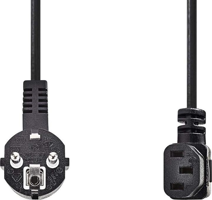 Immagine prodotto Nedis Cavo di alimentazione | Spina di sicurezza | IEC-320-C13 | Angolare | Angolare | Nichelato | 5,0 (5 m)