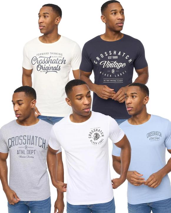 Produktbild Crosshatch Collegetheme TShirt (5erPack) (L)