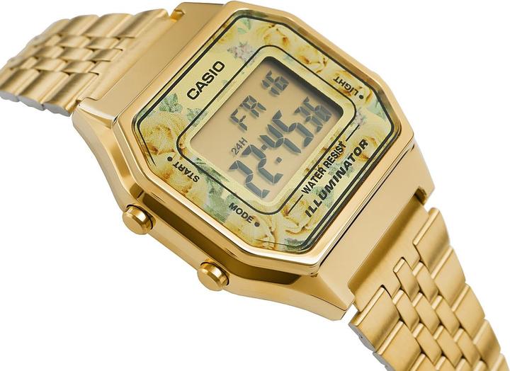 Actual product image Casio Vintage Lady Gold Flowers