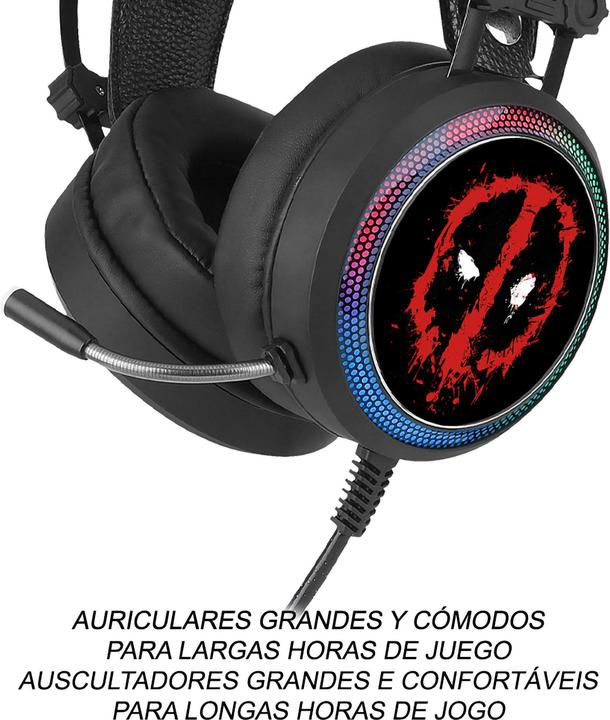 Produktbild Disney Auriculares Gaming Deadpool Marvel Negro