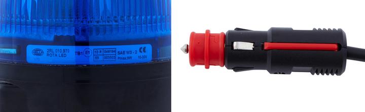 Actual product image Hella 2RL 010 979-121 Rota LED rotating beacon, magnetic attachment, 12/24V
