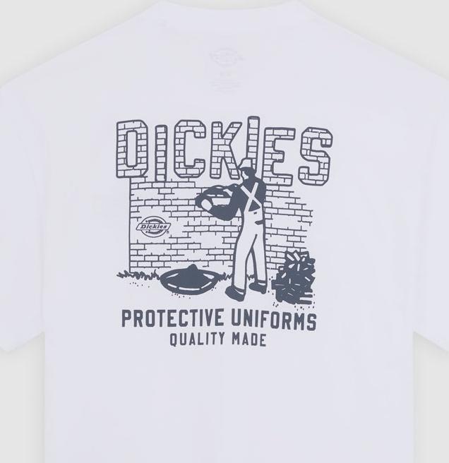 Actual product image Dickies Bricklane Ss Tee White (XXL)