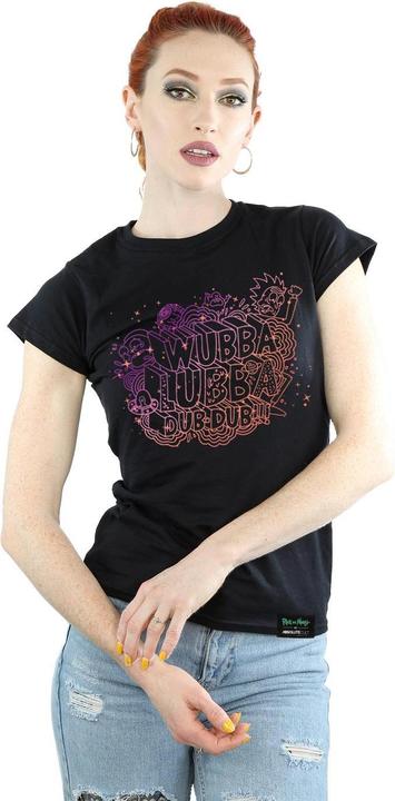 Actual product image Rick And Morty Womens/Ladies Wubba Lubba Cotton T-Shirt (XL)