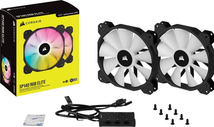 Image du produit Corsair SP140 RGB Elite double noeud C (140 mm, 2 x)