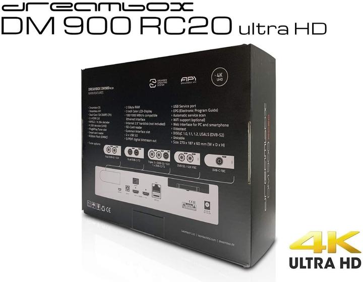 Produktbild Dreambox USB Typ C – USB Typ C (8 GB, DVB-C, DVB-S2, DVB-T2, CI-Schacht)