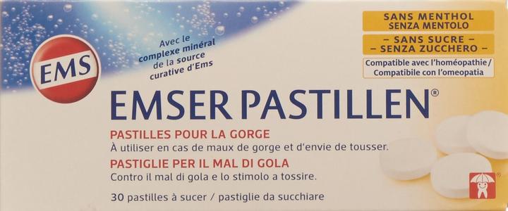 Actual product image Emser Pastilles sugar free without menthol (30 Piece)
