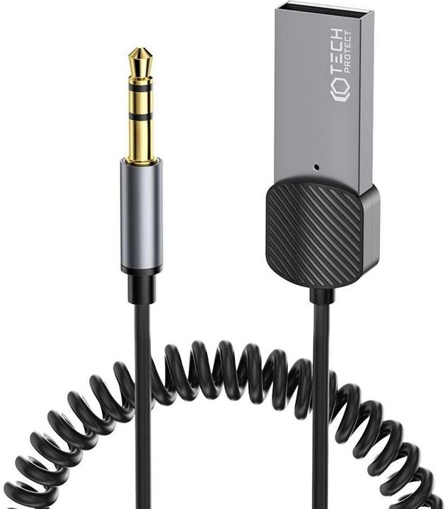 Immagine prodotto Tech-Protect Adattatore audio mini jack 3,5 mm (maschio) / Bluetooth UltraBoost - grigio