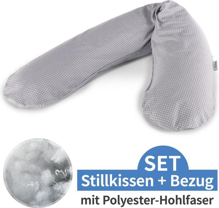 Actual product image Theraline Nursing pillow "The Original" with polyester hollow fibre filling incl. cover 190 cm (190 cm)