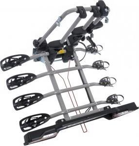 Actual product image Peruzzo Parma 4 Grey Bicycle Carrier for 4 BicyclesVelotrack