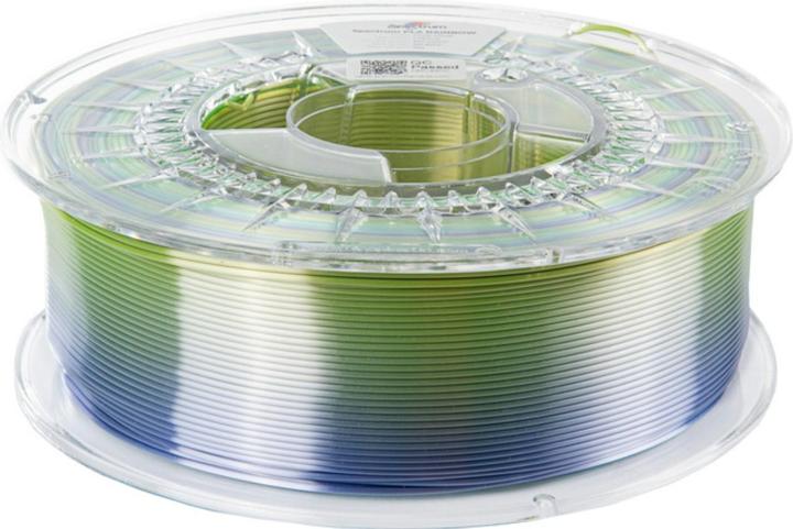 Actual product image Filament PLA Rainbow Frost Gloss 1.75mm 1kg (PLA, 1.75 mm, 1000 g, Multicoloured)