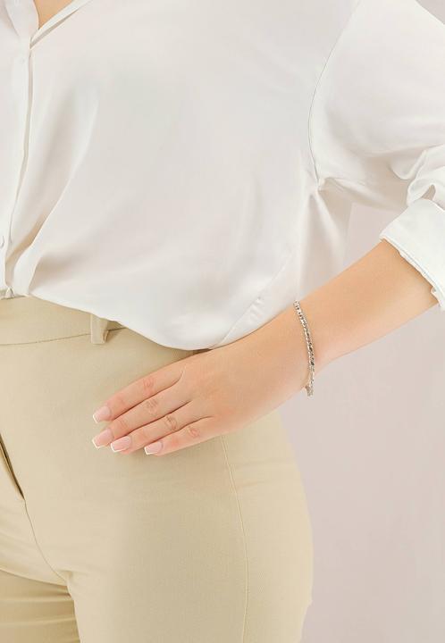 Actual product image Muau Chain of 8 (19 cm, White gold)