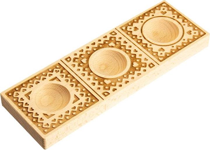 Actual product image Leonardi Wood Handmade ravioli 3-piece wooden mould circles (copy)