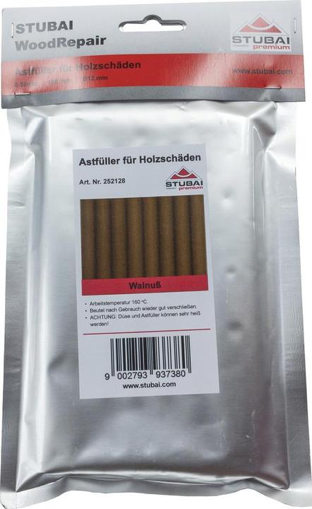Stubai WoodRepair compact bag, walnut, 8 sticks