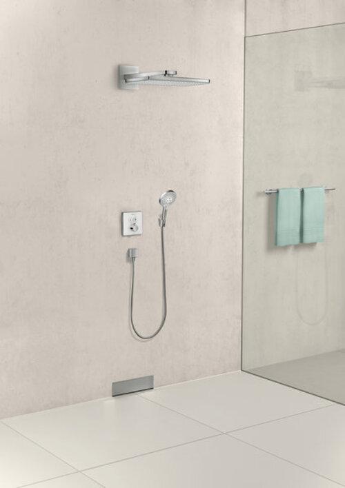 Produktbild hansgrohe HG Kopfbrause Rainmaker Select 460 1jet mit Brausearm weiss/chrom (1 Strahlarten, 19 l/min)