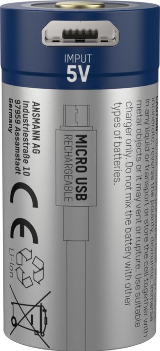 Produktbild Ansmann 16340 Li-Ion Akku (1 Stk., 16340, 850 mAh)