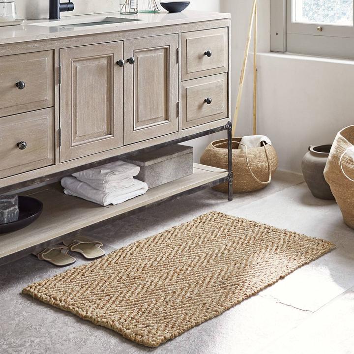 Actual product image Loberon Bath mat Daoukro brown (70 x 100 cm)