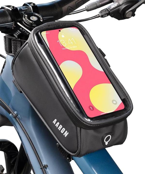 Produktbild Aaron Rahmentasche Fahrrad, Handytasche wasserdicht, Handyhalterung für den Rahmen (Rahmentasche)