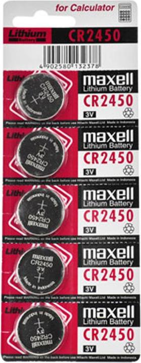 Produktbild AccuCell Batterie IEC CR2450, 5 Stück (5 Stk., CR2450, 620 mAh)