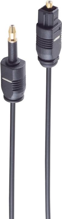 Image du produit Shiverpeaks ®-BASIC-S- Câble à fibre optique 2,2mm, Toslink mâle vers 3,5mm Opti mâle, 1,0m (1 m, TOSLINK)