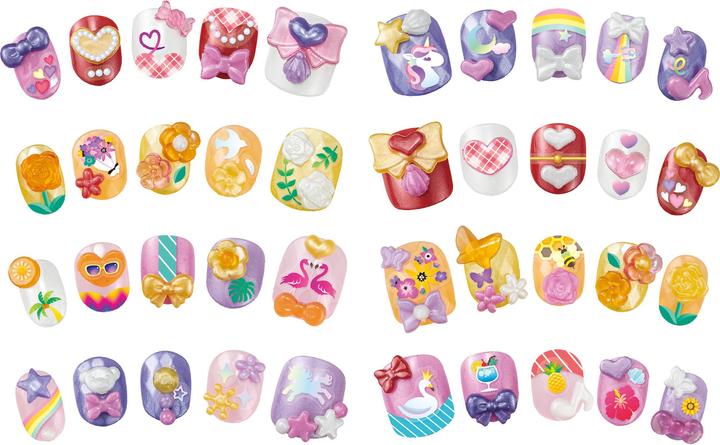 Image du produit Epoch Recharge d'ongles jaune/rose (Ongles artificiels, Multicolore)