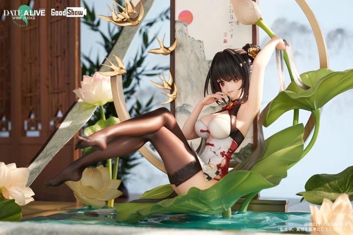 Actual product image GoodShow Date A Live: Spirit Pledge PVC Statue 1/7 Kurumi Tokisaki Ink Black China Dress Ver. 22 cm
