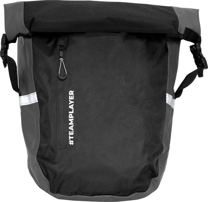 Produktbild Teamplayer 2in1 Fahrrad Gepäcktasche mit Rucksackfunktion, 20 l, schwarz (Gepäckträgertasche)