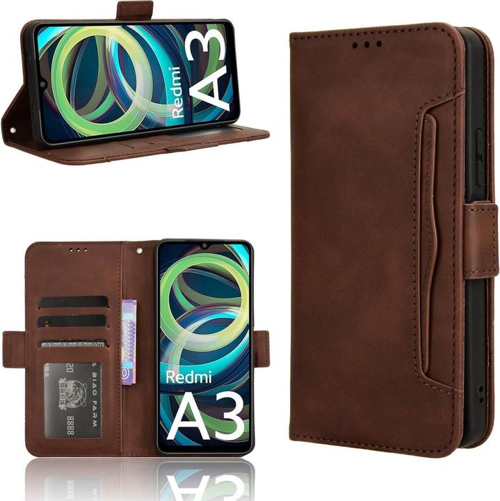 Produktbild Cover-Discount Xiaomi Redmi A3 - Etui viele Kartenfächer (Xiaomi Redmi A3)