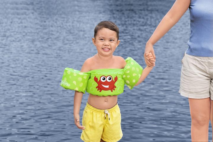 Produktbild Bestway Puddle Jumper® Schwimmhilfe Krabbe mit Textilbezug, 2-6 Jahre (10 - 25 kg)