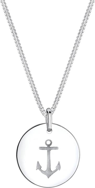 Produktbild Elli mit runden Anhänger Anker Symbol (Sterling Silber, 45 cm)