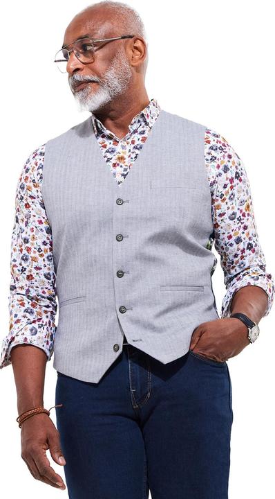 Actual product image Joe Browns Herringbone Linen Blend Waistcoat (60)