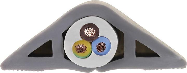Actual product image Hama Flexible cable duct, self-adhesive, semicircular, 180 x 3 x 1 cm, PVC, grey (Duct, 180 cm)