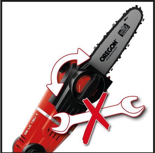 Actual product image Einhell Battery-powered pole pruner (Battery chain saw)