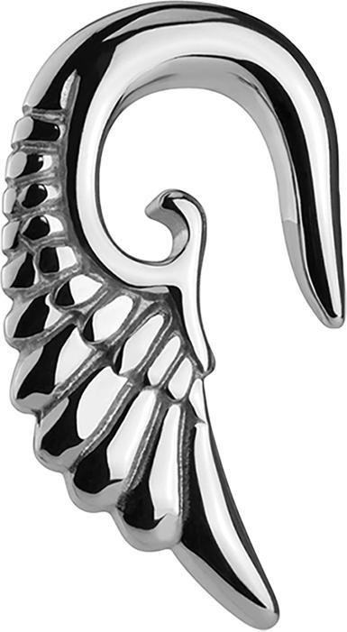 Immagine prodotto Star Piercing Peso all'orecchio ali d'angelo in argento a spirale (senza ottone, Acciaio chirurgico 316L)