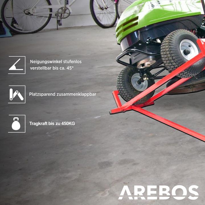 Actual product image Arebos Lawn tractor lifter