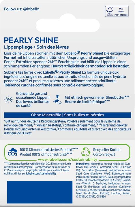 Actual product image Labello Pearly Shine Stick 4.8 g (Care pencil)