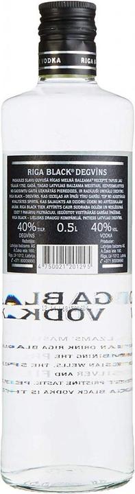Actual product image Riga Black Balsam Black Vodka (1 x 50 cl)