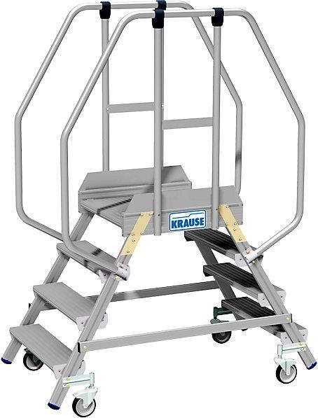 Immagine prodotto Krause Scala a piattaforma con corrimano extra alto (Scala a pioli, 170 cm)