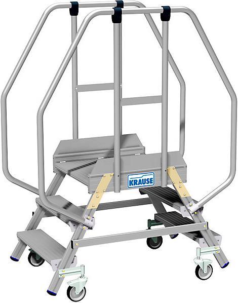 Immagine prodotto Krause Scala a piattaforma con corrimano extra alto (Scala a pioli, 140 cm)