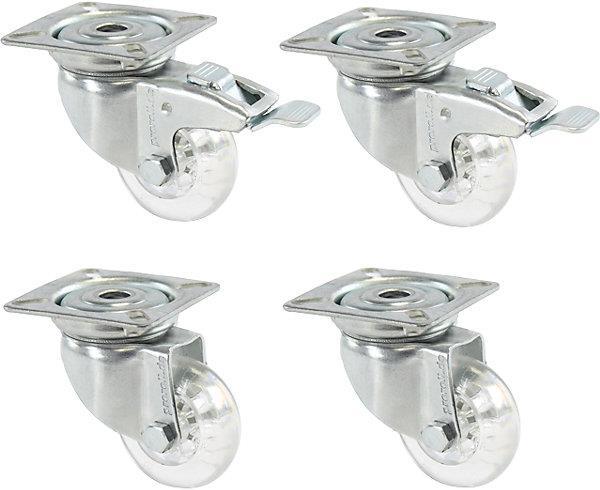 Proroll Set aus Designrollen mit PVC-Reifen