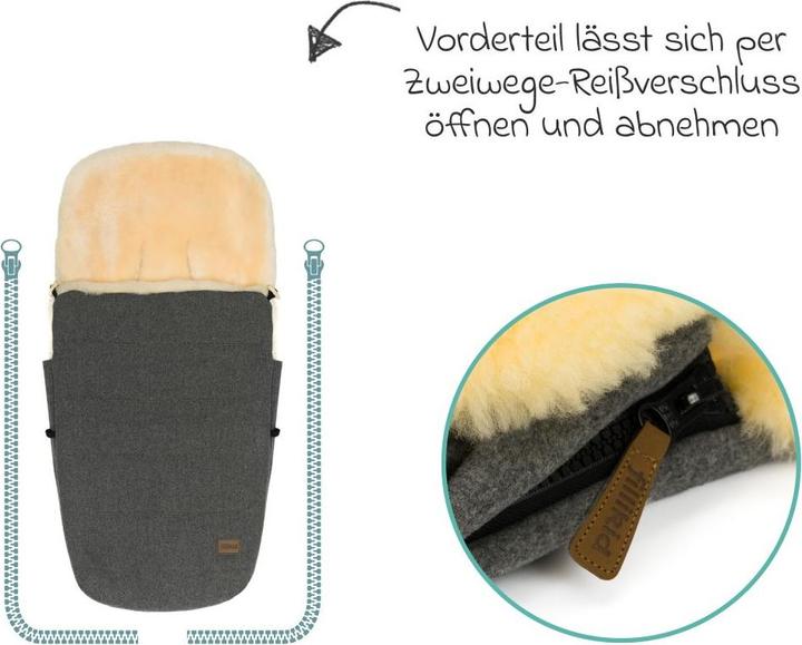 Produktbild Fillikid Fusssäcke für Kinderwagen & Buggys Lammwoll-Fusssack Bernina Wool für Buggy