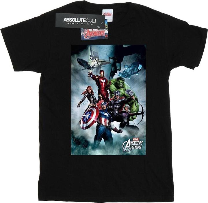 Produktbild Avengers Assemble Team Montage TShirt (S)