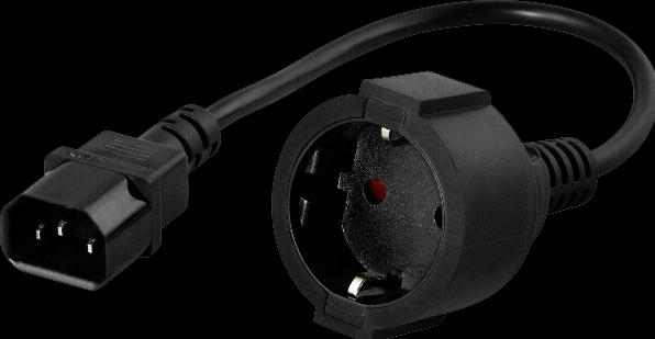 Produktbild Powerwalker IEC Schutzkontakt Adapterk. C14 - CEE 7/3 (Typ F)